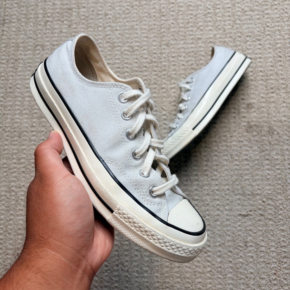 Converse Chuck 70 Womens 7.5 Ox Low Top‎ Sneakers Parchment White